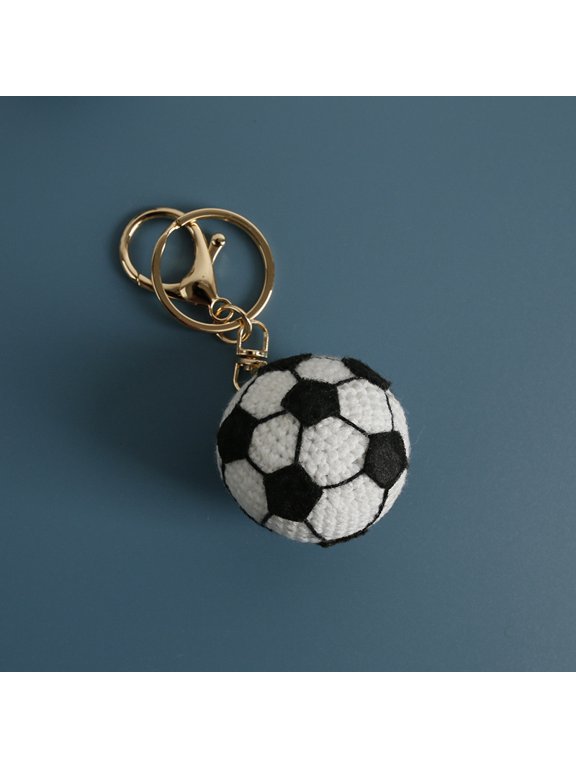 Creative handmade woven ball pendant, wool crochet ball keychain, handmade bag accessory, ready-made in stock