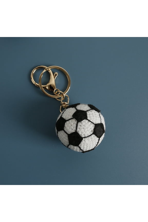 Creative handmade woven ball pendant, wool crochet ball keychain, handmade bag accessory, ready-made in stock