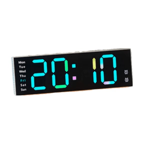 Creative large screen LED wall clock: multifunctional decoration