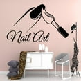thumbnail image 1 of Creative nail salon art Wall Stickers Modern Fashion Wall Sticker Rooms Decoration Wall Art Decal 28x44cm, 1 of 4