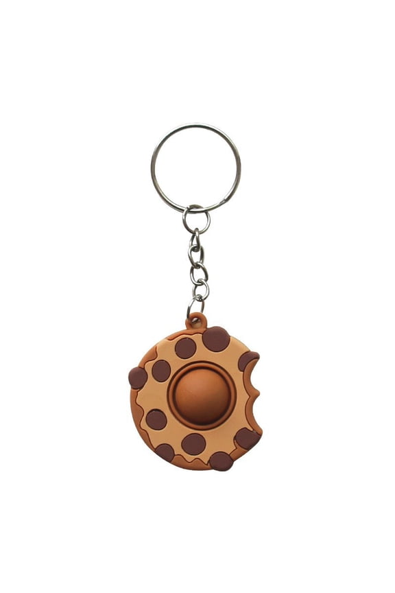 Creative stress-relieving keychain, finger bubble key ring, backpack charm