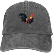 Creative the Lifelike Rooster Chicken Baseball Cap Vintage Adjustable Washed Hats Cowboy Hats Denim Dad Hat for Men Women Boy Girl