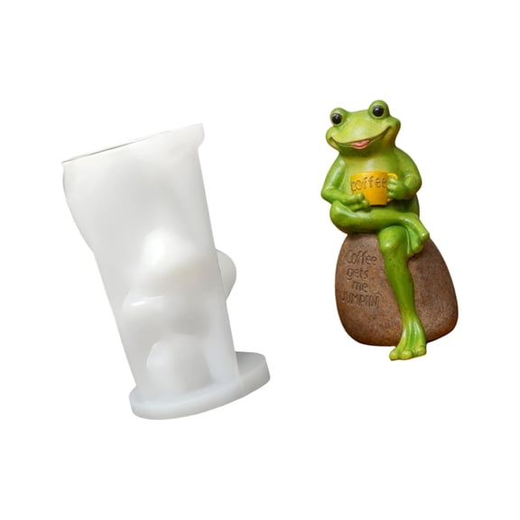 CreativeAn1ma1Silicone Mold DIY Resin Crafts Frogs Design Home Garden Decors Projects