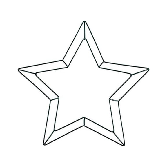 CreativeArrowy DIY Hanging Ring Flower Wreath Pentagram Garland Metal Wire Frame Suitable For Indoor And Outdoor Decoration Floral Hoop