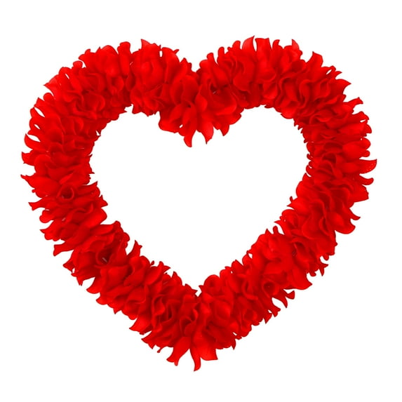 CreativeArrowy Dried Flowers Outdoor Interior Decoration Heart-shaped Wreaths Decorative Accessories Festival Supplies Wire Garland