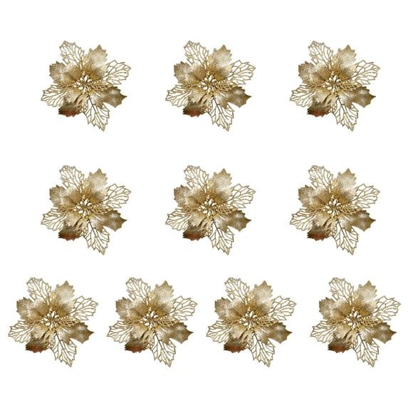 CreativeArrowy Fake Flowers 10pcs PE PE+ Gold Onion Powder 9CM More Color 10 Pcs Christmas Tree Wreath