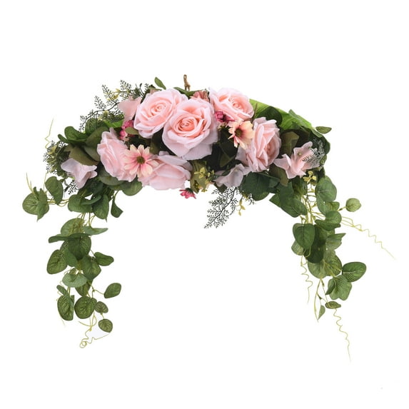 CreativeArrowy Floral Swag Artificial Flowers Peony Wreath Handmade Garland for Mirror Home Wedding Party Door Lintel Decoration