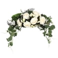 thumbnail image 1 of CreativeArrowy Floral Swag Artificial Flowers Peony Wreath Handmade Garland for Mirror Home Wedding Party Door Lintel Decoration, 1 of 24