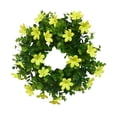 thumbnail image 1 of CreativeArrowy Small Eucalyptus Garland 11.8in Artificial Wreath Leaves Plastic Model Silk Cloth Spring Simulation Grass Ring Door Decoration, 1 of 18