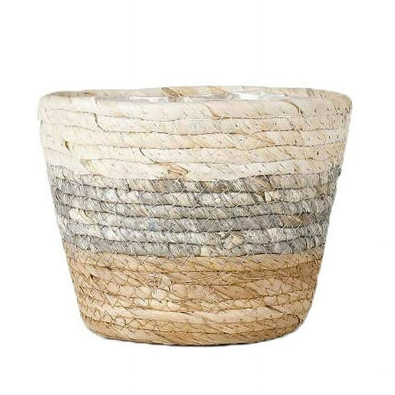 CreativeArrowy Woven Straw Storage Basket Flowerpot Plant Potted Planter Crafts Yard For Toys Laundry Baskets Wicker Rattan Seagrass