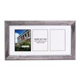 thumbnail image 1 of CreativePF- 3 Opening Glass Face Driftwood Picture Frame to hold 5 by 7 inch Photographs including 10x20-inch White Mat Collage, 1 of 6
