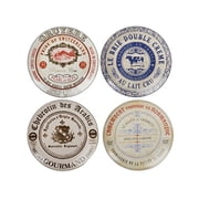 CreativeTops Creative Tops Set Of 4 Gourmet Cheese Porcelain Side Plates In Hat Box Sp3607