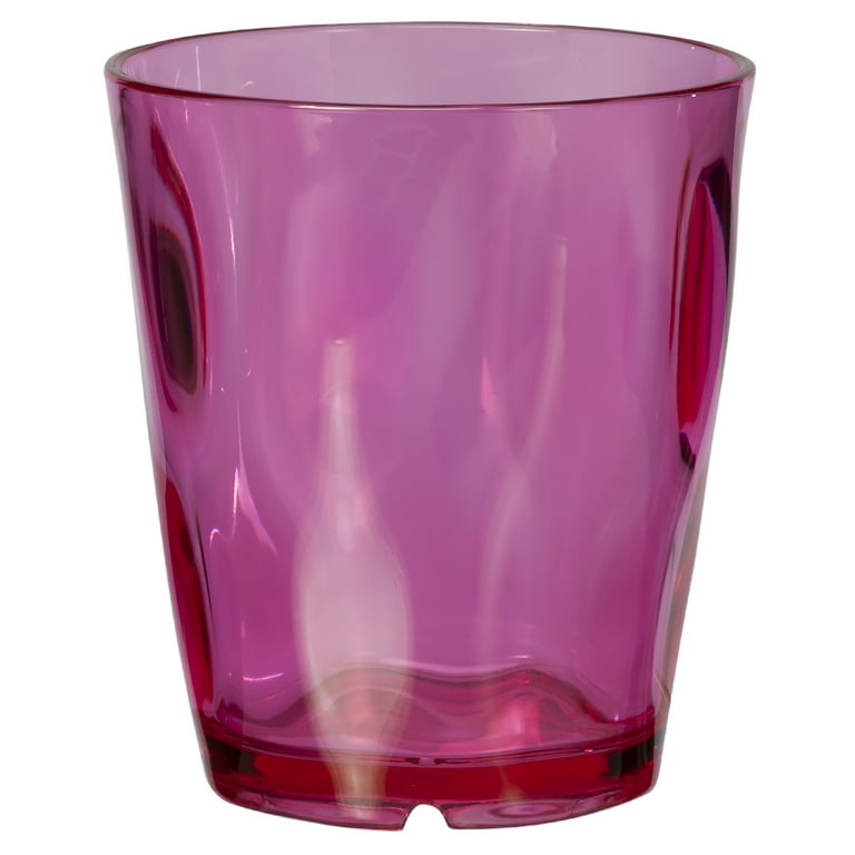 KOXIN-KARLU Mixed Drinkware 26-ounce Plastic Tumbler Acrylic Water Glasses,  set of 6 Coral Pink
