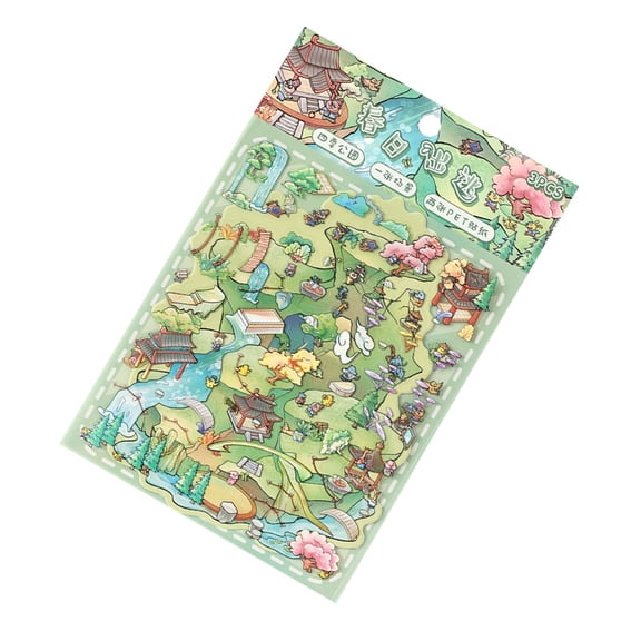 Creatively Four Season Dimensionality Sticker For Planners School Supplies Kids Crafts Thick PET Matter Not Toxic Design