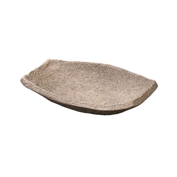 Creativity Home Ceramic Drip Tray Tabletop Imitation Stone Flower Arranging Saucer