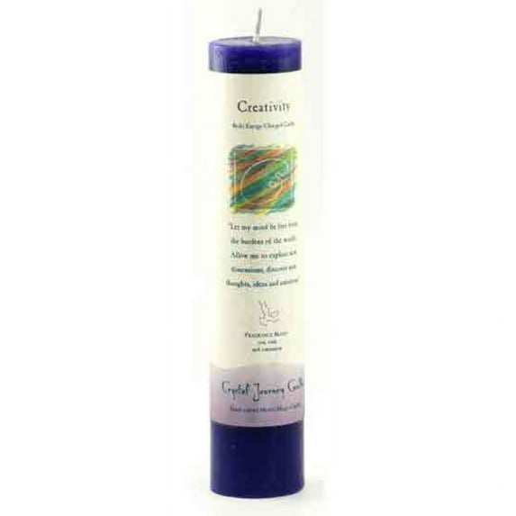 Creativity Reiki Charged pillar candle
