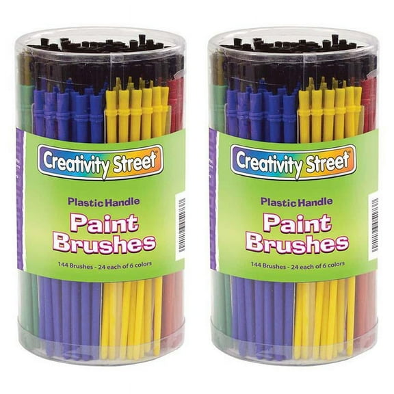 Creativity Street CK-5173-2 Economy Brushes 144 Per Pk (2 PK)