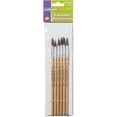 thumbnail image 1 of Creativity Street, CKC5949, Camel Bristle Watercolor Brushes, 6 / Set, Natural,Assorted, 1 of 2