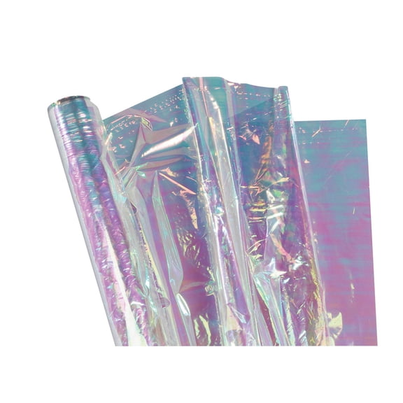Creativity Street 36" x 12.5' Iridescent Film, Mother of Pearl Cellophane