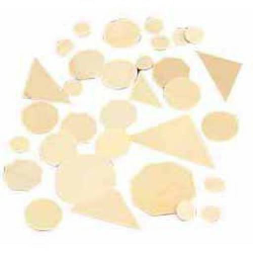 Creativity Street Die-Cut Geometric I Wood Shape, Assorted Size, 1/16 in Thickness, Pack of 1000