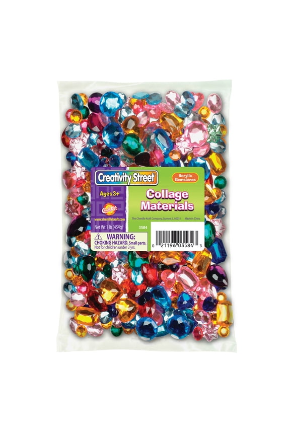 Acrylic Gemstones, 1 lb.