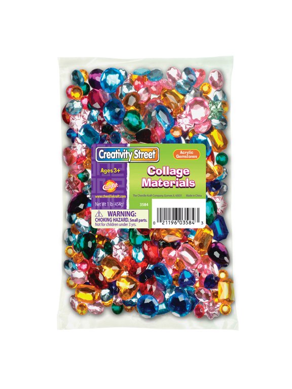 Acrylic Gemstones, 1 lb.