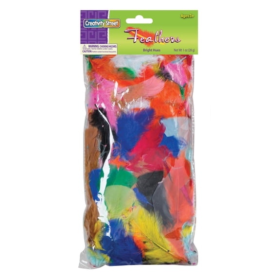 Creativity Street Feathers, Bright Hues, 1oz, 6 packs