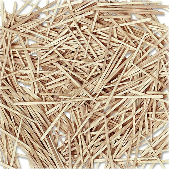 Creativity Street Flat Wood Toothpicks - Wood - 2500 / Box - Natural | Bundle of 5 Boxes