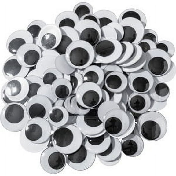 Creativity Street Jumbo Wiggle Eyes, Multi-Color, Assorted Sizes, 100 Pieces