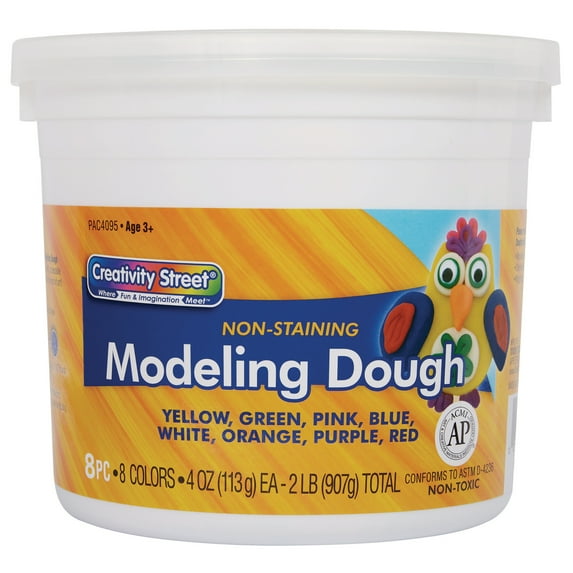 Creativity Street® Modeling Dough, 8 Assorted Colors, 3 oz per Color