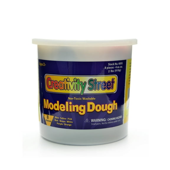Creativity Street Modeling Dough bucket of 8, assorted, 4 oz. (pack of 2)
