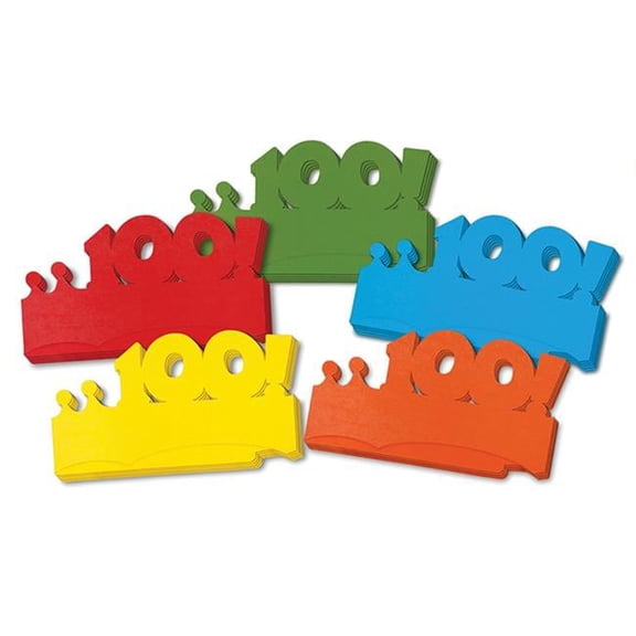 Creativity Street My First 100 Days Paper Crowns - 25 Per Pack - Pack of 2
