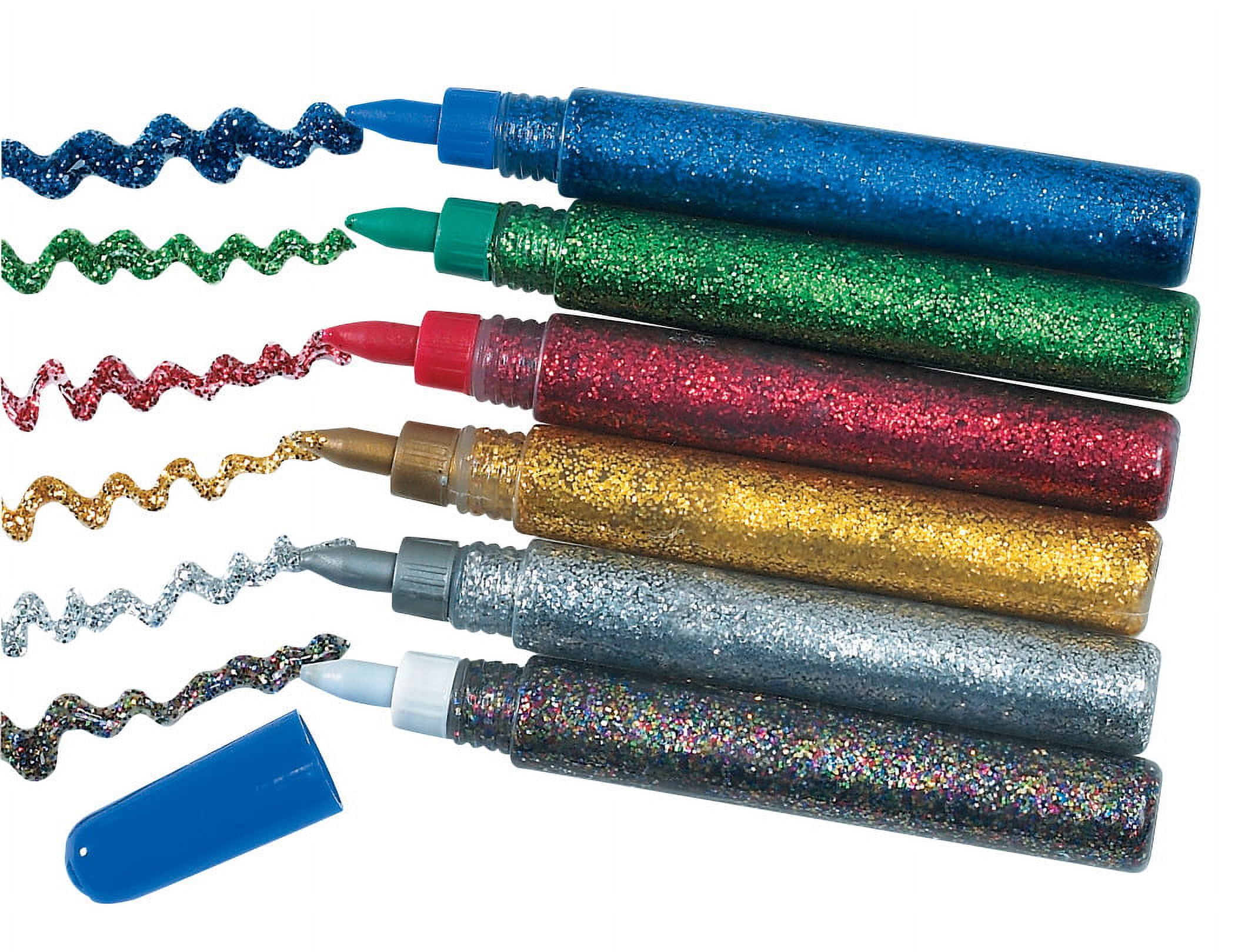 Creativity Street® Glitter Colors Hot Glue Sticks, 6 Packs of 12
