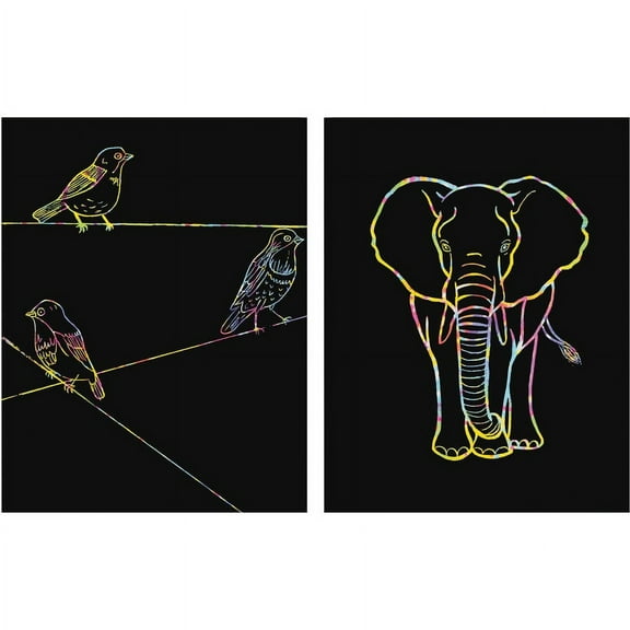 Creativity Street Now You See It! Etch Rainbow Board - Classroom Activities - Recommended For 5 Year - 11"Height x 8.50"Width x 14"Length - 30 / Pack | Bundle of 2 Packs