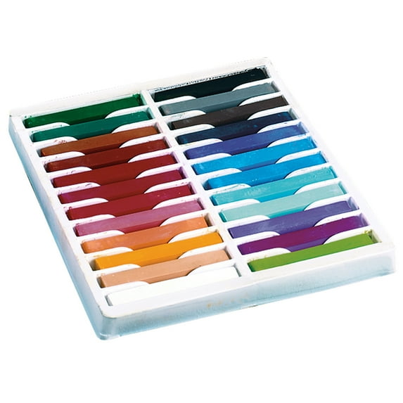 Creativity Street, PAC9724, 24-color Square Artist Pastels Set, 24 / Set, Assorted
