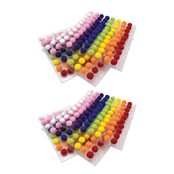 Creativity Street Peel & Stick Poms 240 per Pack, 2 Packs
