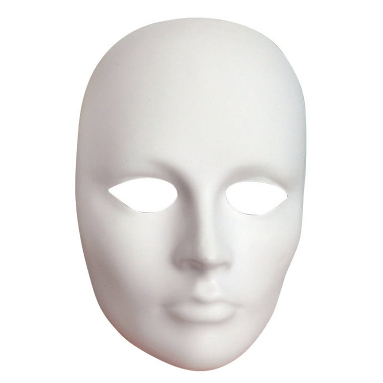  Creativity Street Plain Plastic Feminine Mask,white