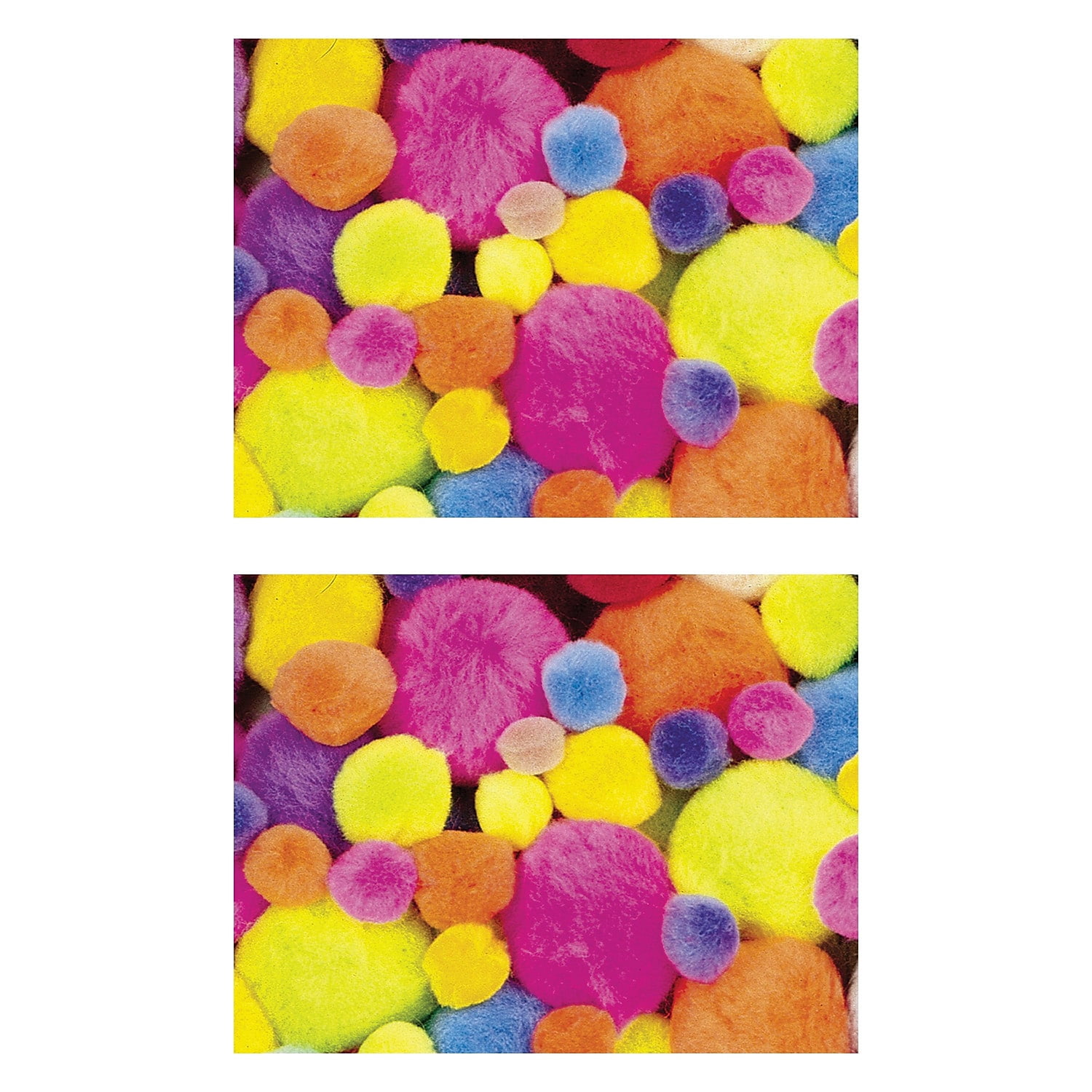 Pons Color Creativity Street Pom Pons, Hot Colors, Assorted Sizes, 200 Pieces ...