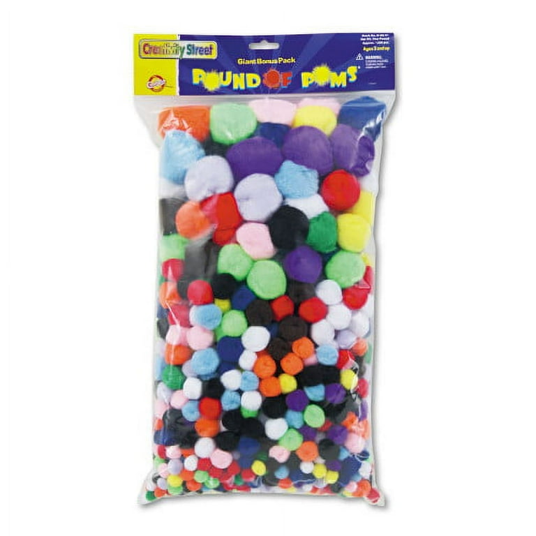 Pound of Poms Giant Bonus Pack, Assorted Colors, 1,000/Pack Pound of Poms Giant Bonus Pack, Assorted Colors, 1,000/Pack