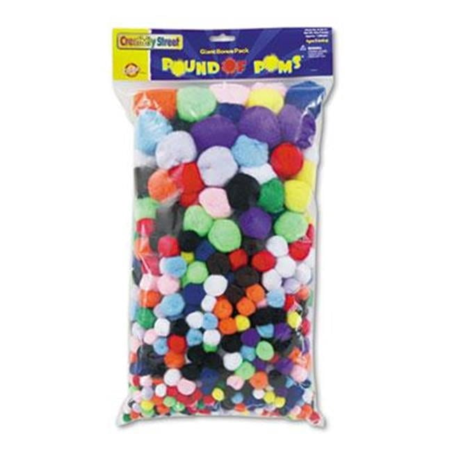 Creativity Street  Pound of Poms Giant Bonus Pack - Assorted Colors - 1 lb.