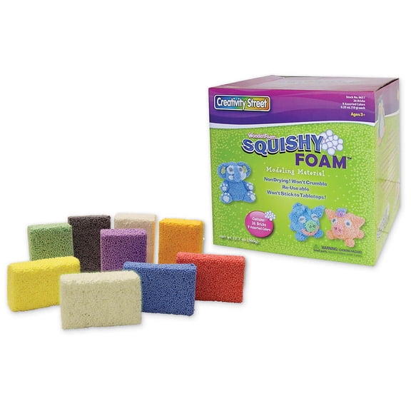 Creativity Street® Squishy Foam® Assortment, 36 per pack