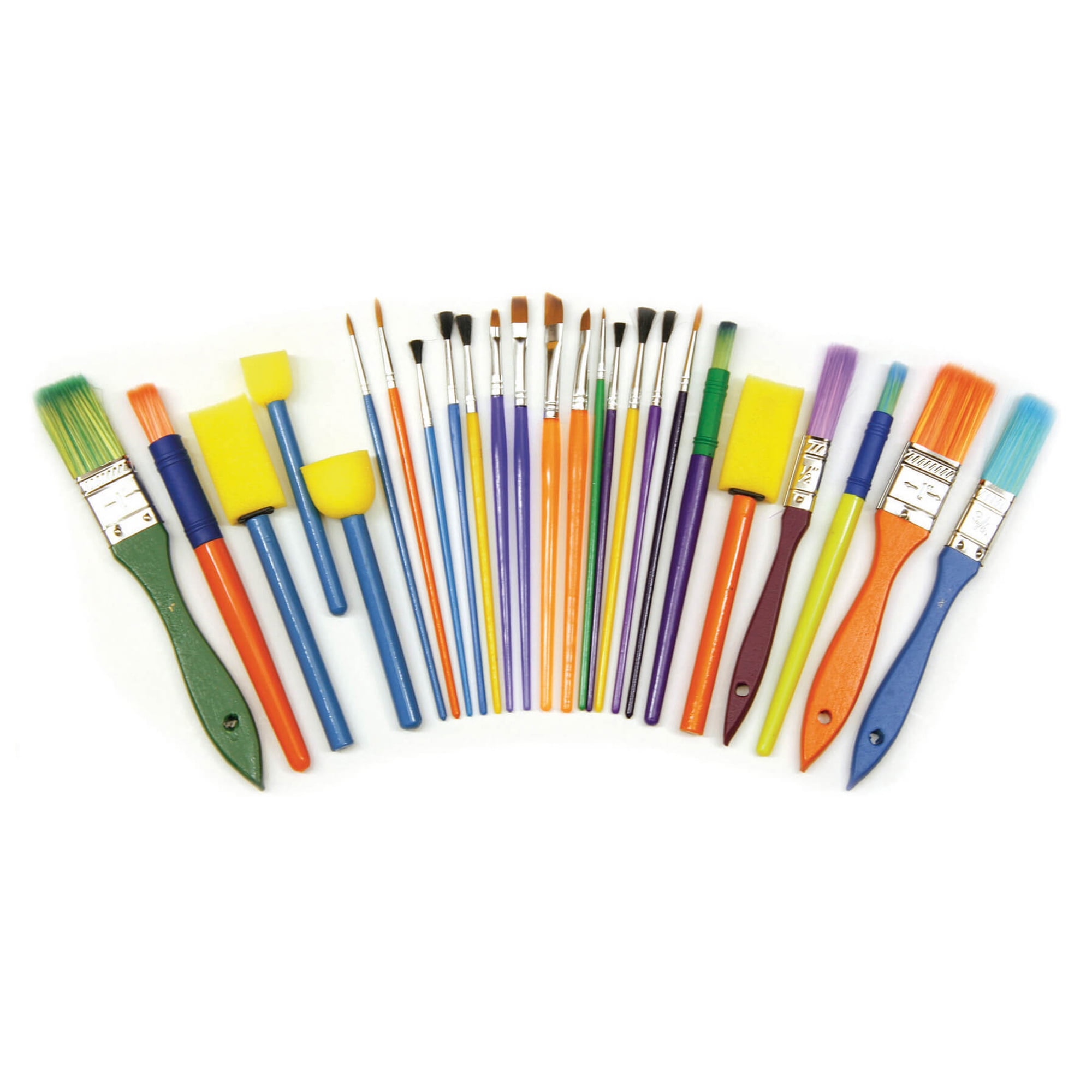 Creativity Street Starter Brush Set, Assorted Brush Types, Assorted