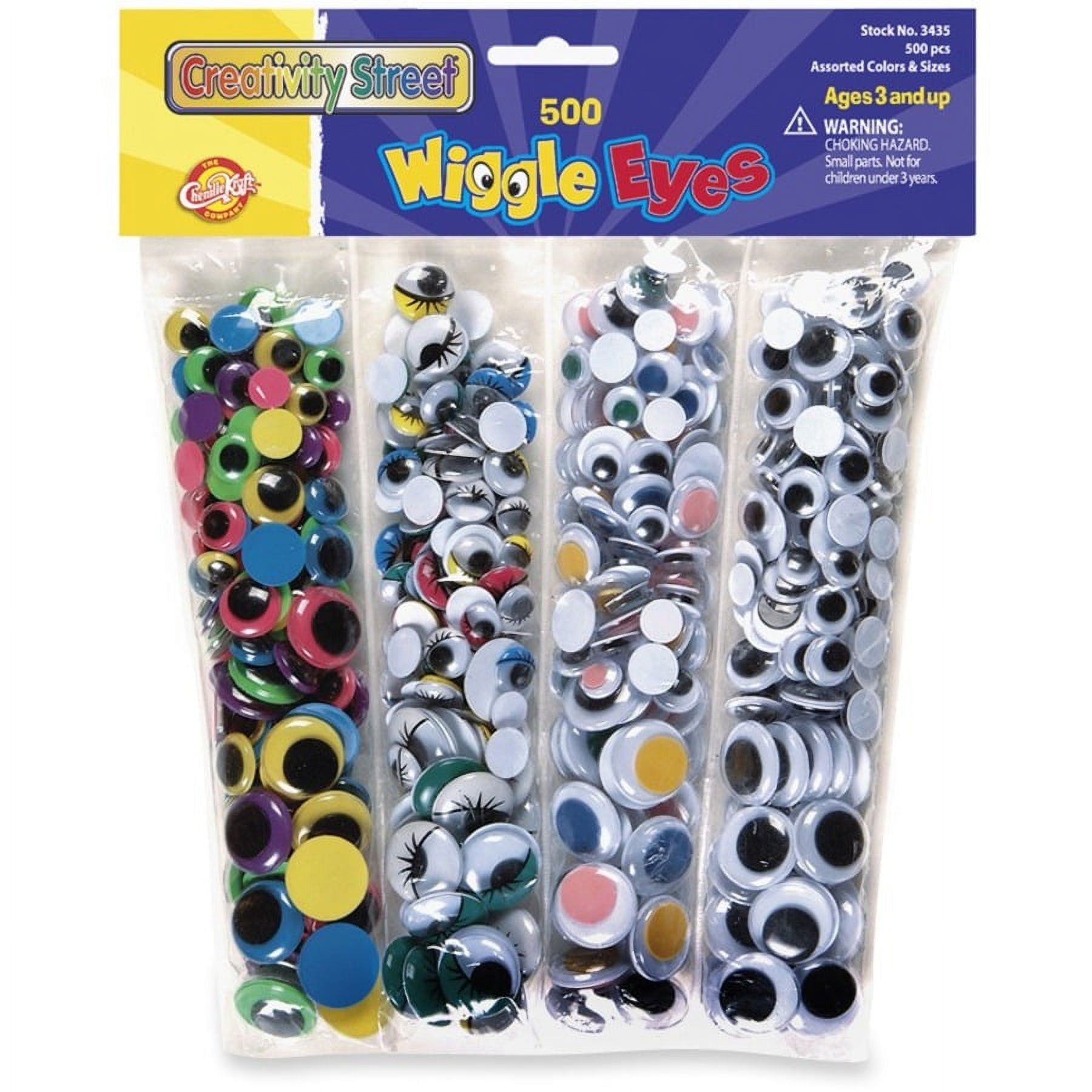 Creativity Street Wiggle Eyes Assortment - Craft - 500 Piece(s) - 500 / Pack - Assorted Creativity Street Wiggle Eyes Assortment - Craft - 500 Piece(s) - 500 / Pack - Assorted