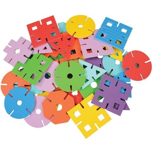 Creativity Street WonderFoam Giant Design Shapes 40 (Shape) Shape - 4" Height x 7" Width - Assorted - Foam - 40 / Set