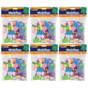 Creativity Street WonderFoam Peel & Stick Letters & Numbers, Assorted Colors & Sizes, 267 Pieces Per Pack, 6 Packs