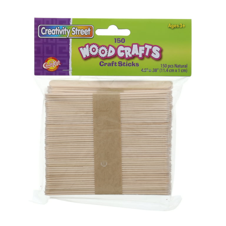 Mini Craft Sticks - 150 Unfinished Small Popsicle Sticks for Hobby