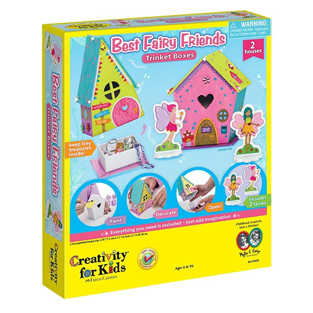 Creativity for Kids Best Fairy Friends Trinket Boxes Child Craft Kit