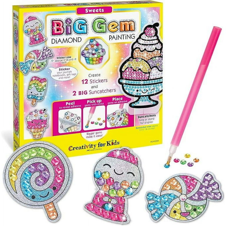Gem Diamond Painting Kit for Kids Diamond Painting Stickers with DIY Painting  Tools to Create Your