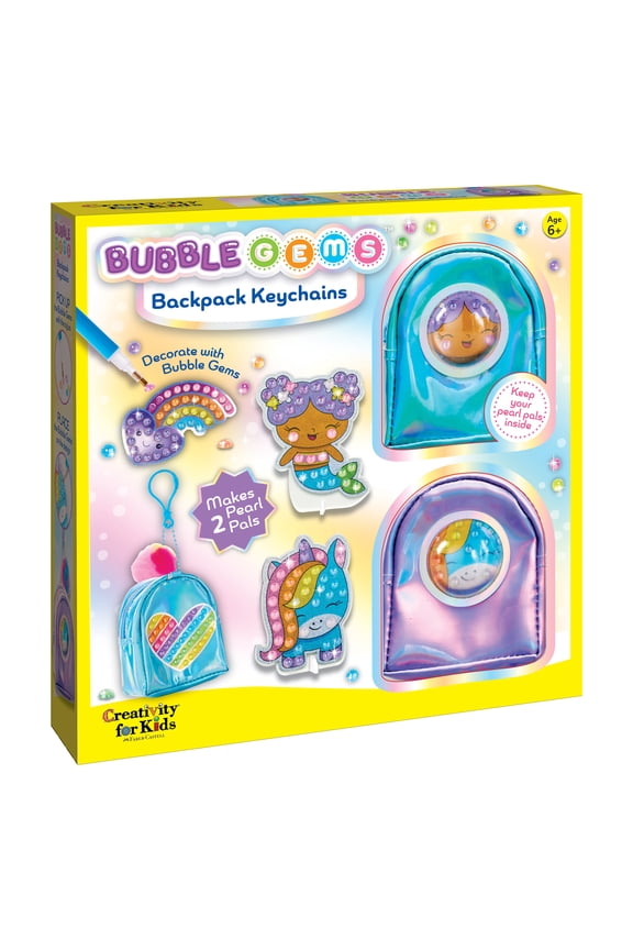 Bubble Gems(TM) Backpack Keychain Kit-Pearl Pals