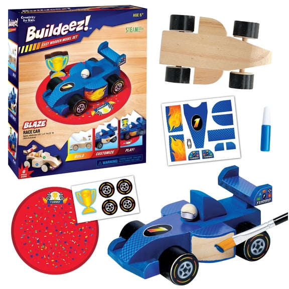 Creativity for Kids Buildeez! Race Car, Blaze: STEM Toys and Kids Crafts Ages 5-7+